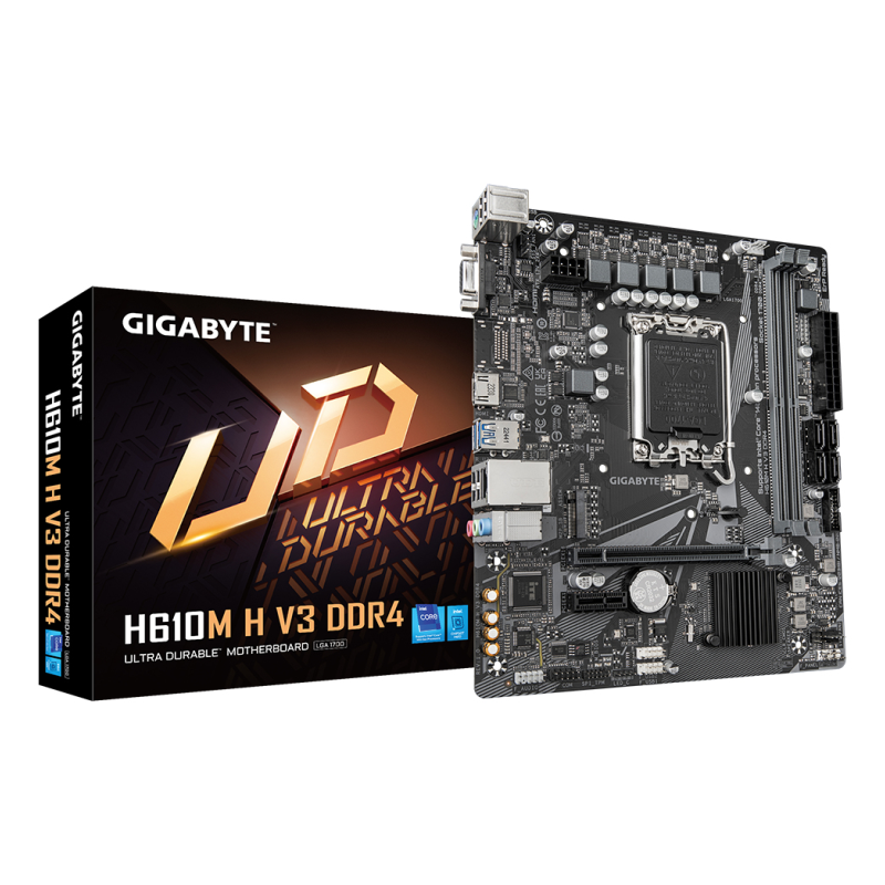 PLACA BASE GIGABYTE H610M H V3 1700 MATX 2XDDR4