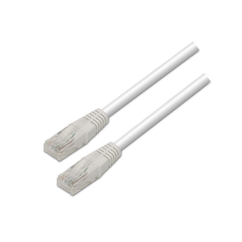 CABLE RED AISENS LATIGUILLO RJ45 CAT-5E UTP AWG24 BLANCO 5-0M