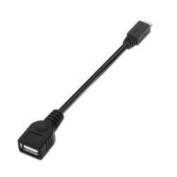 CABLE AISENS USB 2-0 OTG TIPO MICRO B-M-A-H NEGRO 15CM