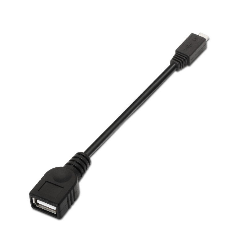 CABLE AISENS USB 2-0 OTG TIPO MICRO B-M-A-H NEGRO 15CM