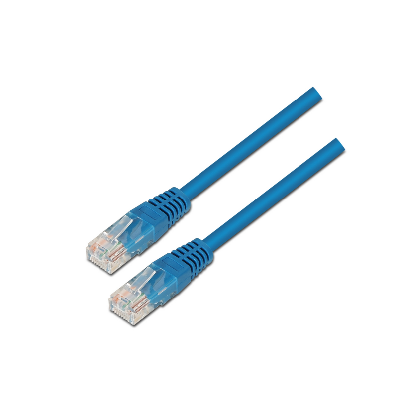 CABLE RED AISENS LATIGUILLO RJ45 CAT-5E UTP AWG24 AZUL 0-5M