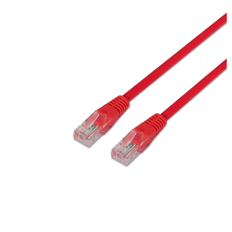 Cable de Red RJ45 UTP Aisens A133-0187 Cat-5e- 50cm- Rojo