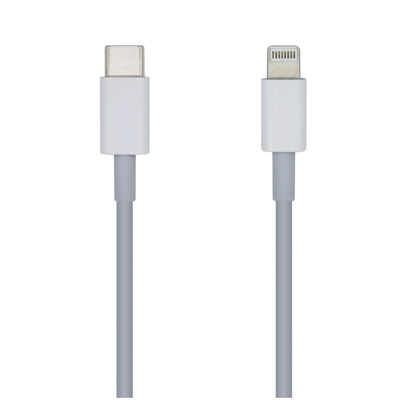 CABLE AISENS USB 2-0 LIGHTNING-M-USB-C-M PD BLANCO 20CM