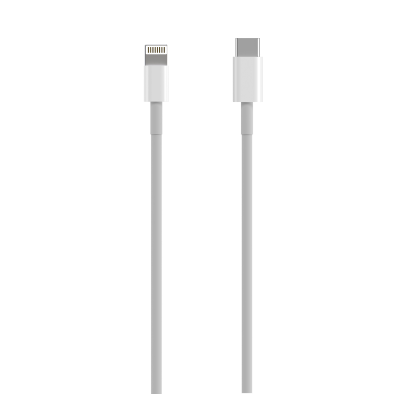 Cable USB 2-0 Tipo-C Lightning Aisens A102-0543- USB Tipo-C Macho - Lightning Macho- 50cm- Blanco