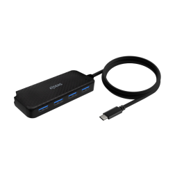 HUB AISENS USB 3-1 USB-C USB-C-M-4XTIPO A-H NEGRO 60CM