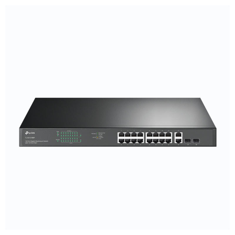 SWITCH TP-LINK 18-PORT GSWITCH TP LINK TL-SG1218MP - 16x1G POE+, 2xSFP, 250W