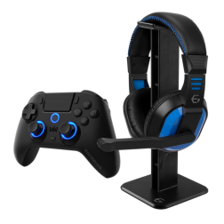 PACK EGOGEAR ESENCIAL AURICULARES+CONTROL INALAMBRICO+SOPORTE AURICULARES-PS4