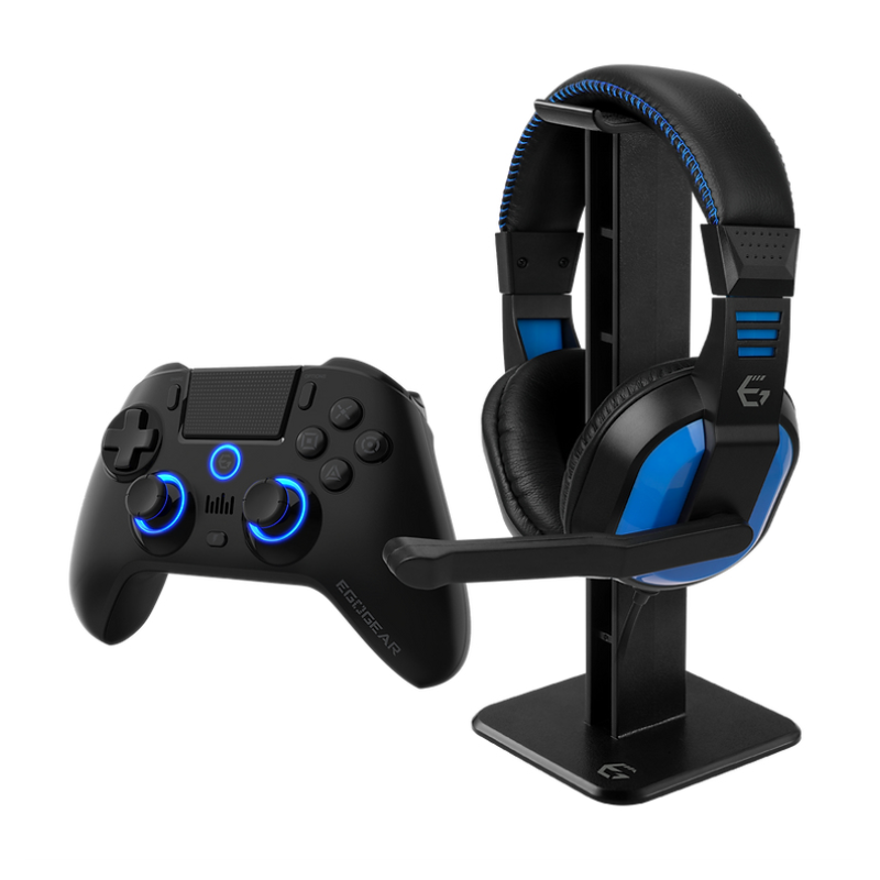 PACK EGOGEAR ESENCIAL AURICULARES+CONTROL INALAMBRICO+SOPORTE AURICULARES-PS4