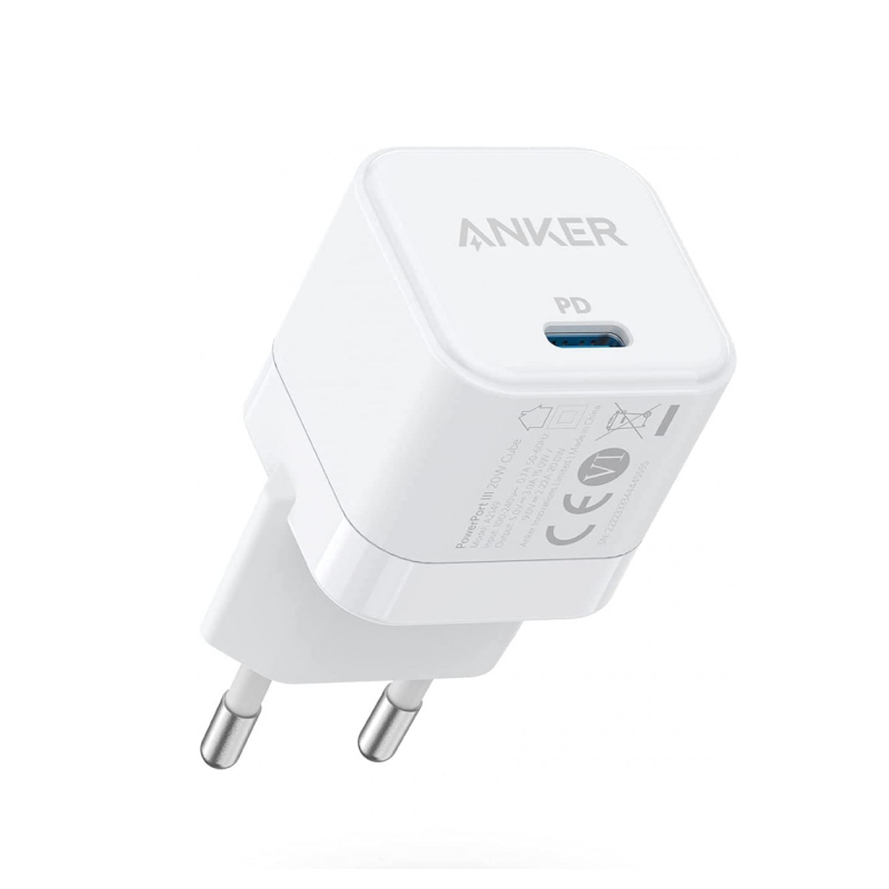 CARGADOR ANKER POWERPORT III 20W CUBO BLANCO