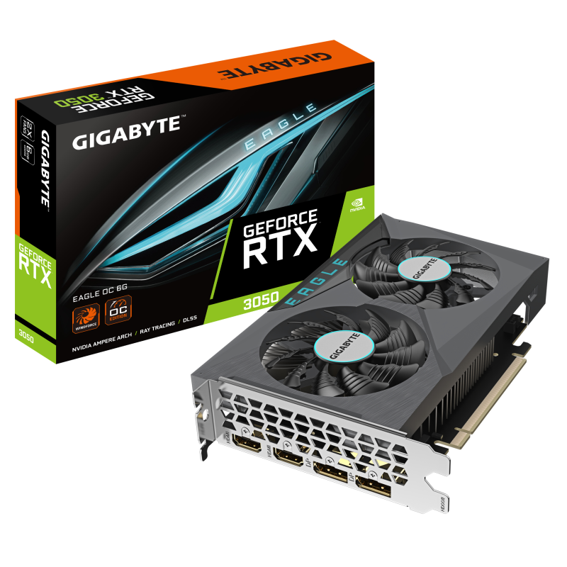 TARJETA GRAFICA GIGABYTE RTX 3050 EAGLE OC 6GB