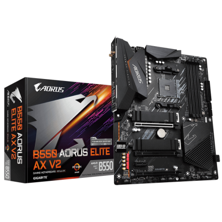 PLACA BASE GIGABYTE B550 AORUS ELITE AX V2 AM4 MATX 4XDDR4