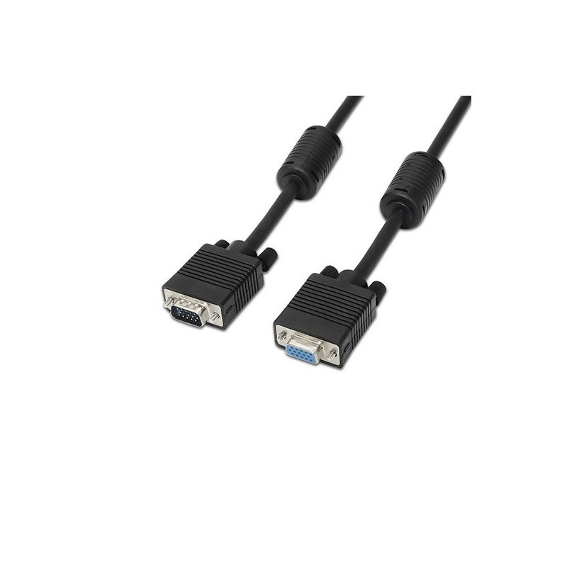 CABLE CON FERRITA SVGA HDB15 AISENS 3M NEGRO