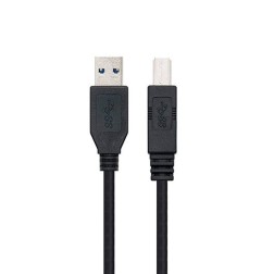 CABLE USB(A) 3-0 A USB(B) 3-0 NANOCABLE 2M NEGRO