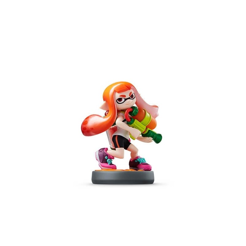 FIGURA NINTENDO AMIIBO SPLATOON INK CHICA NARANJA