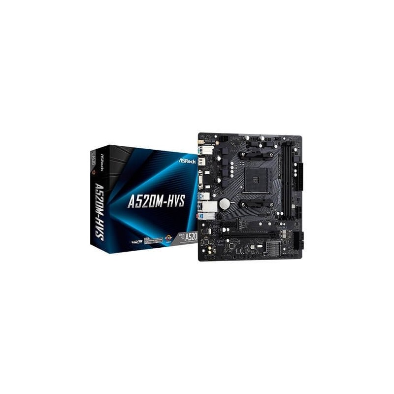 PLACA BASE ASROCK AM4 A520M-HVS