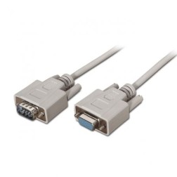 CABLE AISENS SERIE RS232 DB9-M-DB9-H BEIGE 1-8M