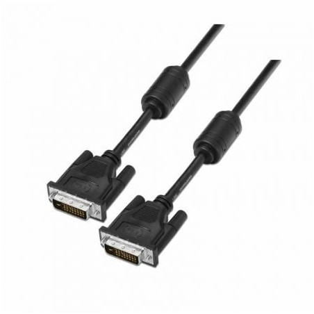 CABLE AISENS DVI DUAL LINK 24+1 CON FERRITA M-M NEGRO 1-8M