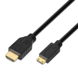 CABLE HDMI AISENS A MINI HDMI ALTA VELOCIDAD A-M-C-M NEGRO 1-8M