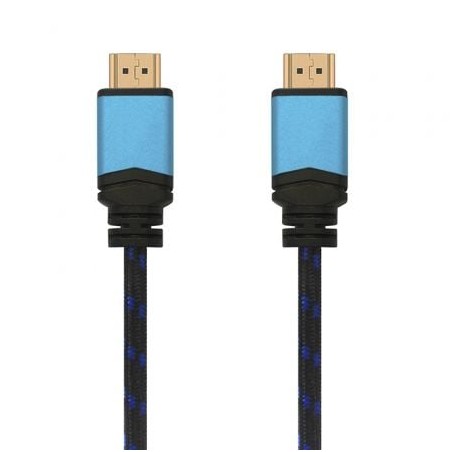 Cable HDMI 2-0 4K Aisens A120-0359- HDMI Macho - HDMI Macho- 5m- Negro y Azul