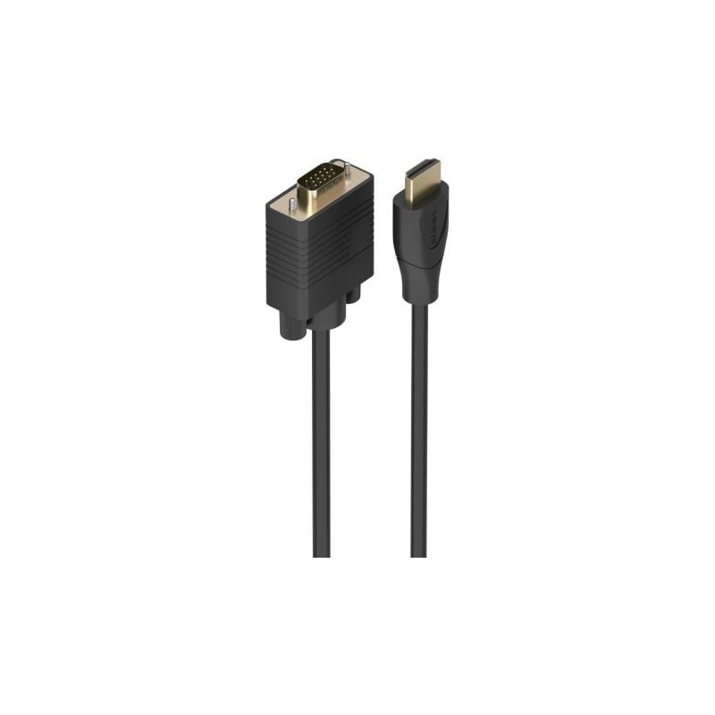 Cable Conversor Aisens A122-1012 SVGA Macho- HDMI Macho- 2m- Negro