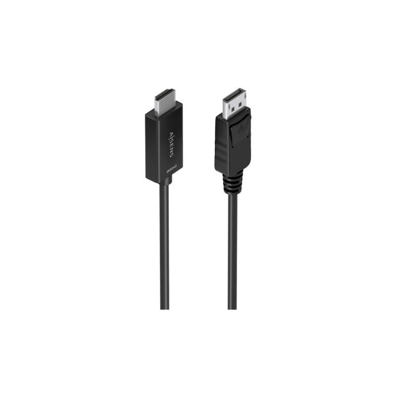 Cable Conversor Aisens A125-0895- DisplayPort Macho - HDMI 4K Macho- 3m- Negro
