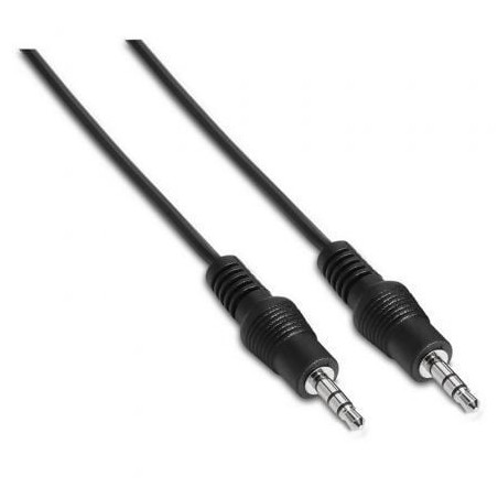 CABLE AISENS AUDIO ESTEREO JACK 3-5-M-JACK 3-5-M NEGRO 0-3M