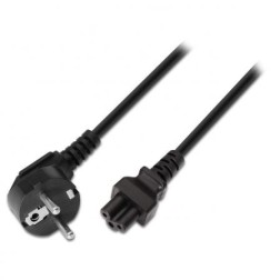 CABLE AISENS ALIMENTACIÓN TRÉBOL CEE7 ACODADO M-C5 H 1-5M