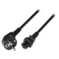 CABLE AISENS ALIMENTACIÓN TRÉBOL CEE7 ACODADO M-C5 H 1-5M