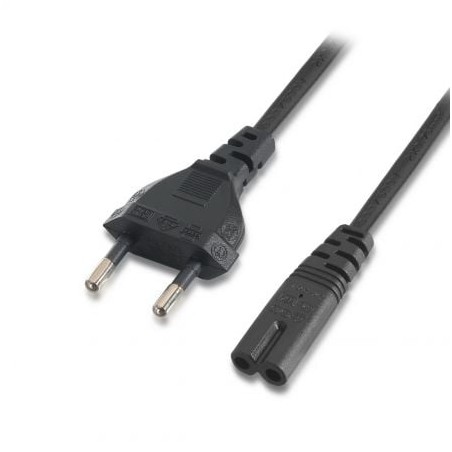 CABLE ALIMENTACION AISENS FORMA 8 CEE7 16 M-C7 H NEGRO 1-5M