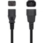 CABLE AISENS ALIMENTACION CPU C13-H-C14-M NEGRO 3mts