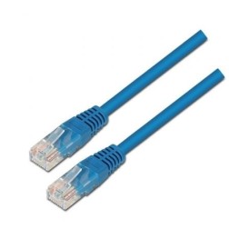 CABLE RED AISENS LATIGUILLO RJ45 CAT-5E UTP AWG24 AZUL 1-0M