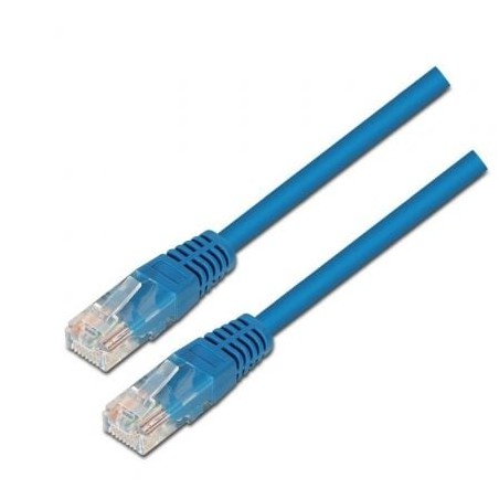 CABLE RED AISENS LATIGUILLO RJ45 CAT-5E UTP AWG24 AZUL 1-0M