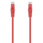 Cable de Red RJ45 AWG24 UTP Aisens A145-0556 Cat-6A- LSZH- 25cm- Rojo