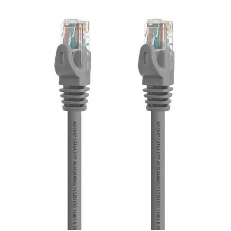 CABLE RED AISENS LATIGUILLO RJ45 LSZH CAT-6A UTP AWG24 0-5M GRIS