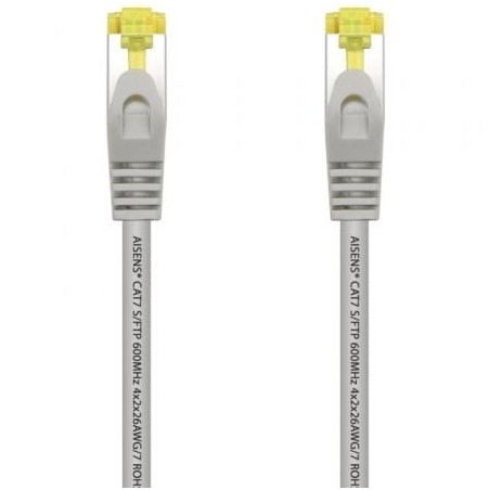 CABLE RED AISENS LATIGUILLO RJ45 LSZH CAT-7 SFTP PIMF 25CM GRIS