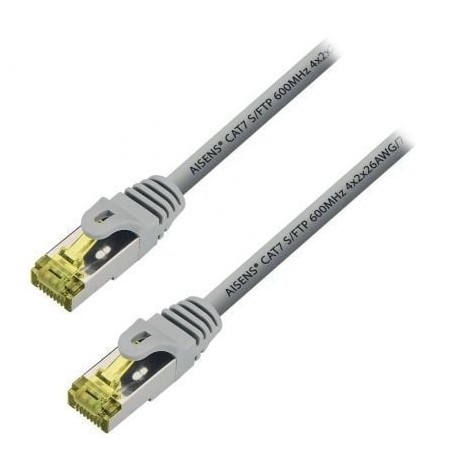 CABLE RED AISENS LATIGUILLO RJ45 LSZH CAT-7 SFTP PIMF 0-5M GRIS