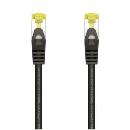 CABLE RED AISENS LATIGUILLO RJ45 LSZH CAT-7 SFTP PIMF 1-0M NEGRO