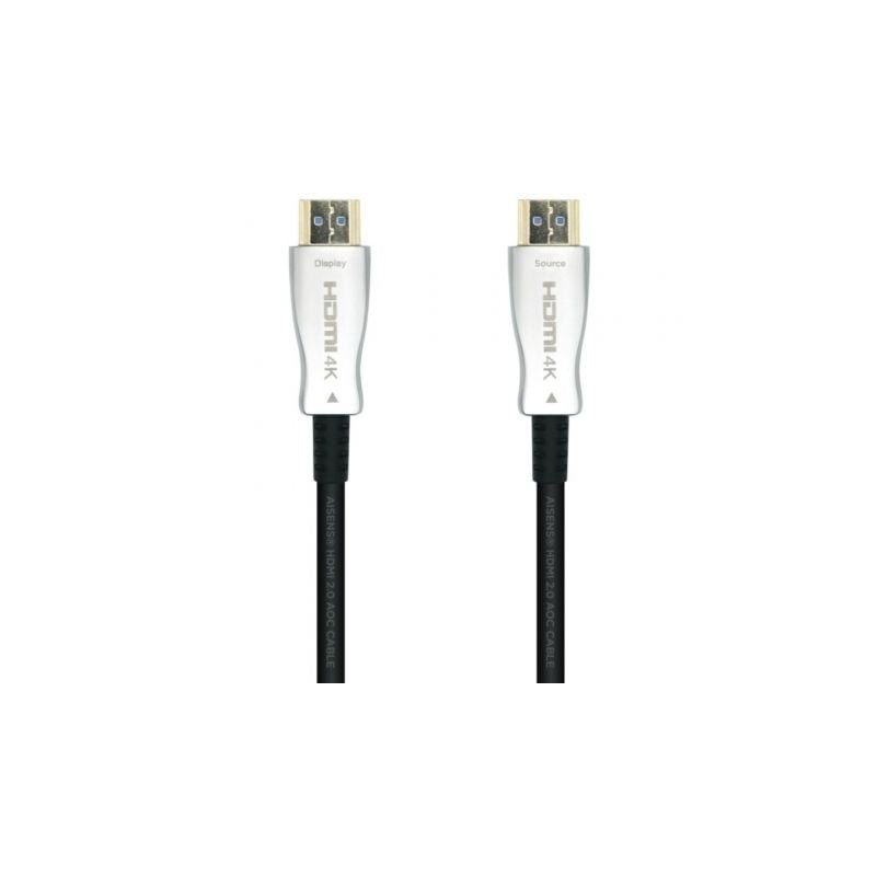 Cable HDMI 2-0 AOC 4K Aisens A148-0380- HDMI Macho - HDMI Macho- 50m- Negro
