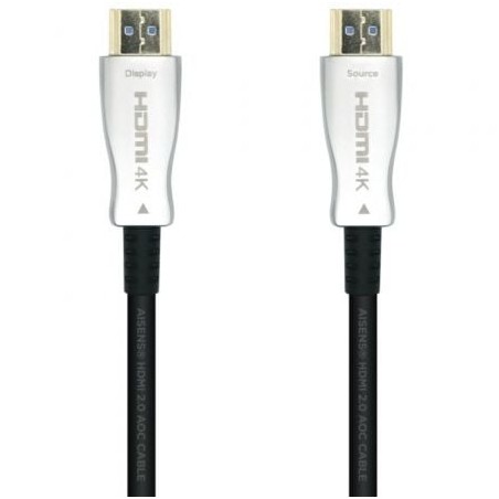 Cable HDMI 2-0 AOC 4K Aisens A148-0380- HDMI Macho - HDMI Macho- 50m- Negro