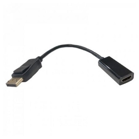 Conversor 3GO ADPHDMI- DisplayPort Macho - HDMI Hembra- 15cm- Negro