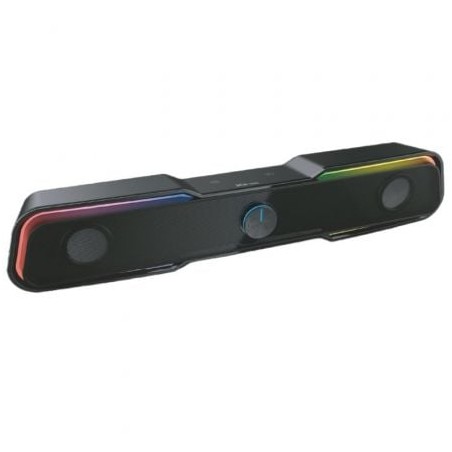 Barra de Sonido con Bluetooth Droxio Nessye RGB- 10W- 2-0- Negra