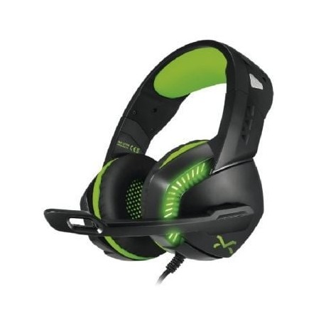 AURICULARES GAMING DROXIO LEYON NEGRO-VERDE