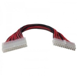 Adaptador Alimentación 3GO A129- Molex 24 PIN Macho - Molex 24 PIN Hembra- 30cm