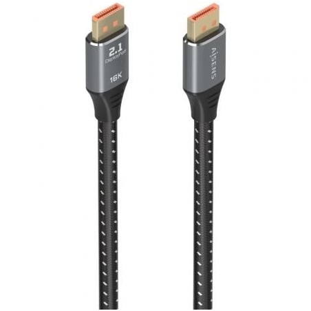 CABLE AISENS DISPLAYPORT V2-1 16K@60HZ 80GBPS DP-M-DP-M NEGRO 1-5M