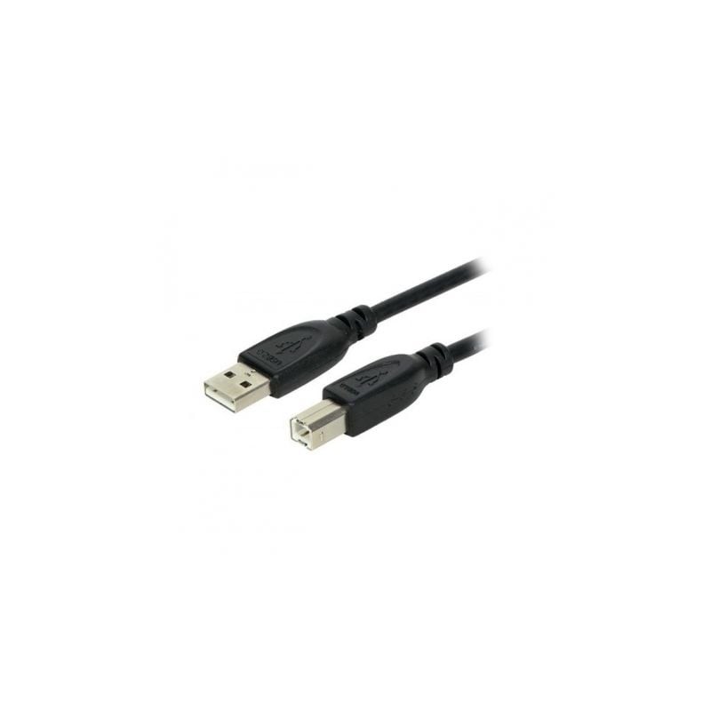 Cable USB 2-0 Impresora 3GO C113- USB Tipo-B Macho - USB Macho- 5m- Negro