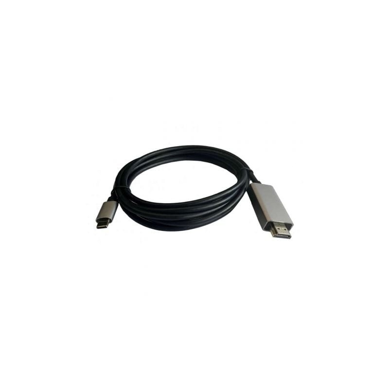 Cable HDMI 3GO C137- HDMI Macho - USB Tipo-C Macho- 2m- Negro