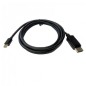 Cable Mini DisplayPort 3GO CMDPDP-2M- Mini DisplayPort Macho - DisplayPort Macho- 2m- Negro