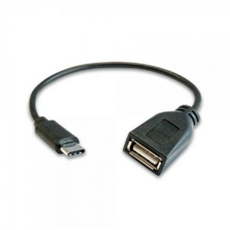 Cable USB 2-0 3GO C135- USB Tipo-C Macho - USB Hembra- 20cm- Negro