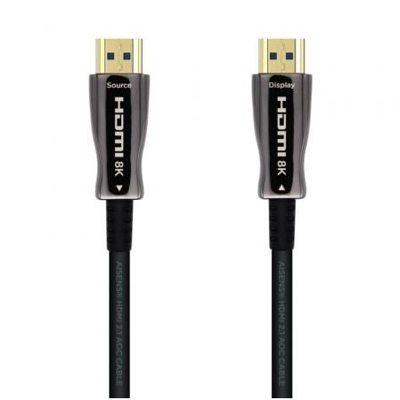 CABLE HDMI AISENS V2-1 OPTICO ACTIVO AOC 8K60HZ M-M 10M NEGRO