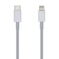 Cable USB Tipo-C 2-0 Lightning Aisens A102-0443- Lightning Macho - USB Tipo-C Macho- 480Mbps- 2m- Blanco